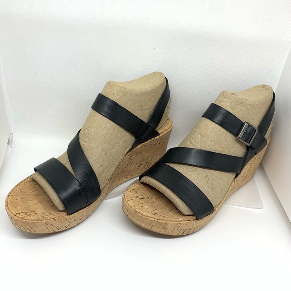 NIB Kork-ease Bergeggi Black Sandals Size 9 - Picture 3 of 7